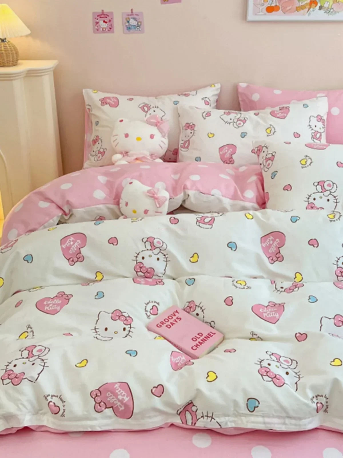 Hello Kitty 4Pcs Bedding Quilt Cover