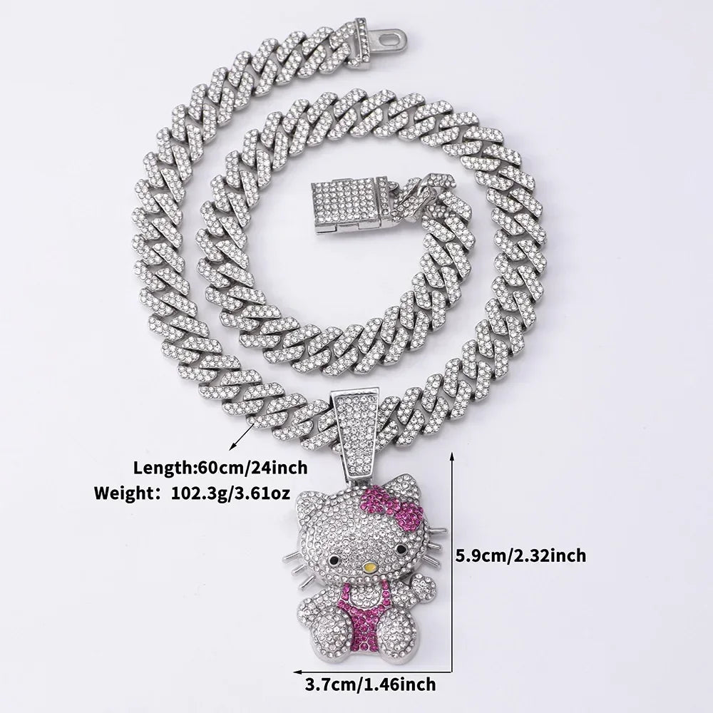 Hello Kitty Necklace Diamonds