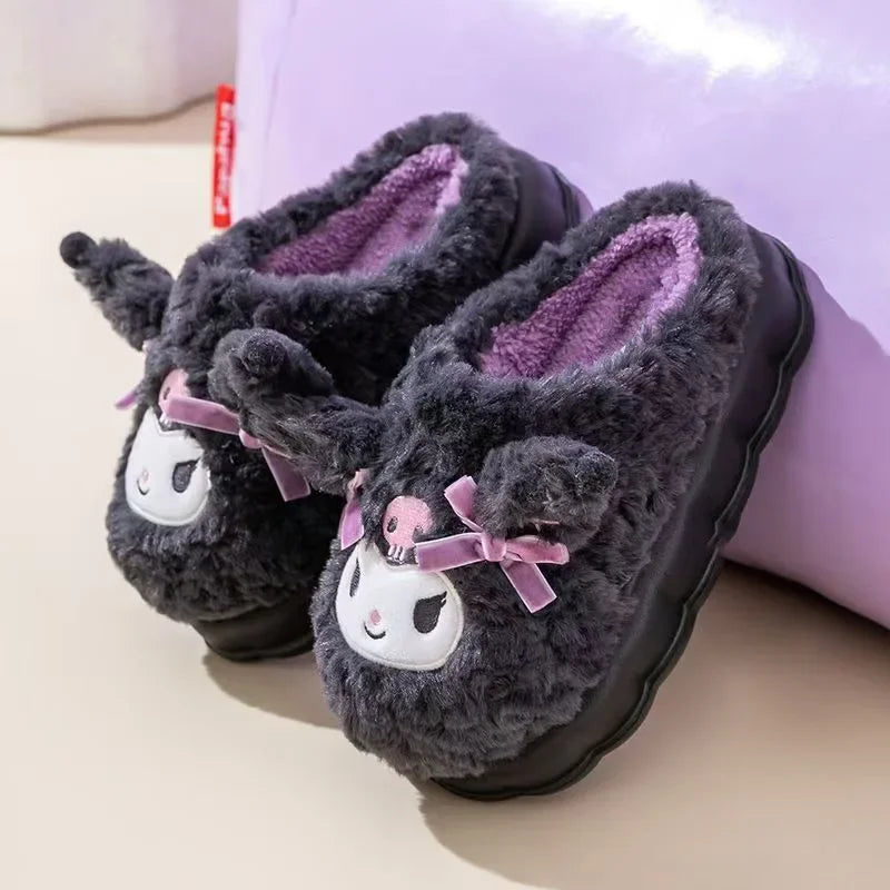 Kuromi Cotton Slippers