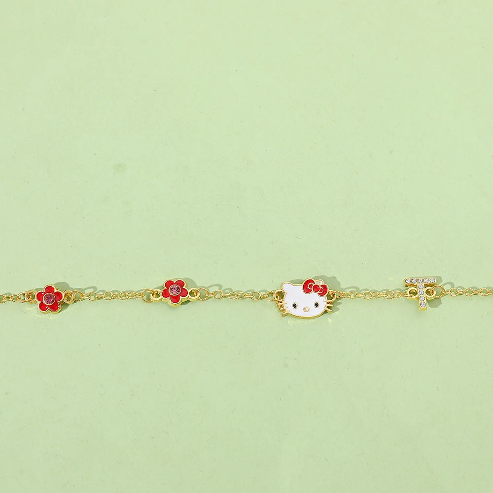 Hello Kitty Bracelet Golden Flower