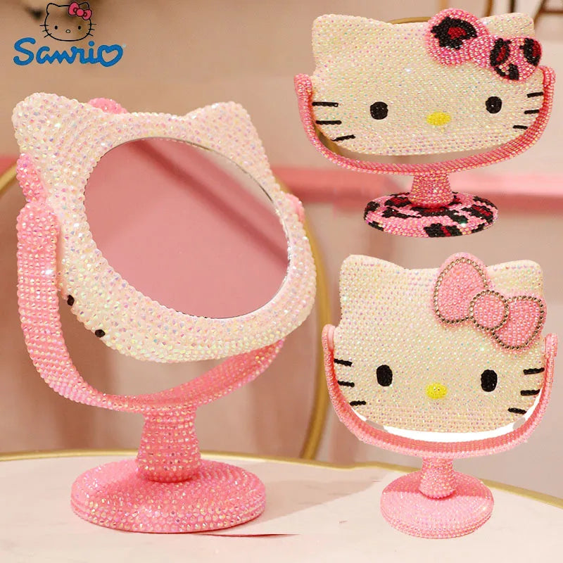 Hello Kitty Vanity Mirror Diamonds