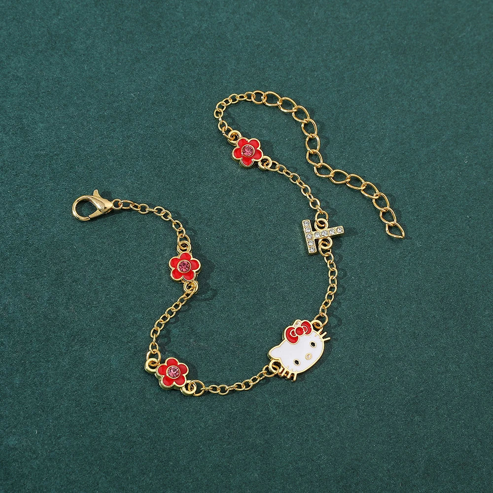 Hello Kitty Bracelet Golden Flower