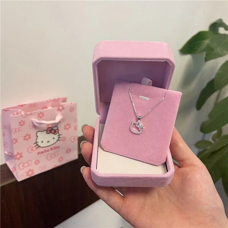 Hello Kitty Necklace Silver