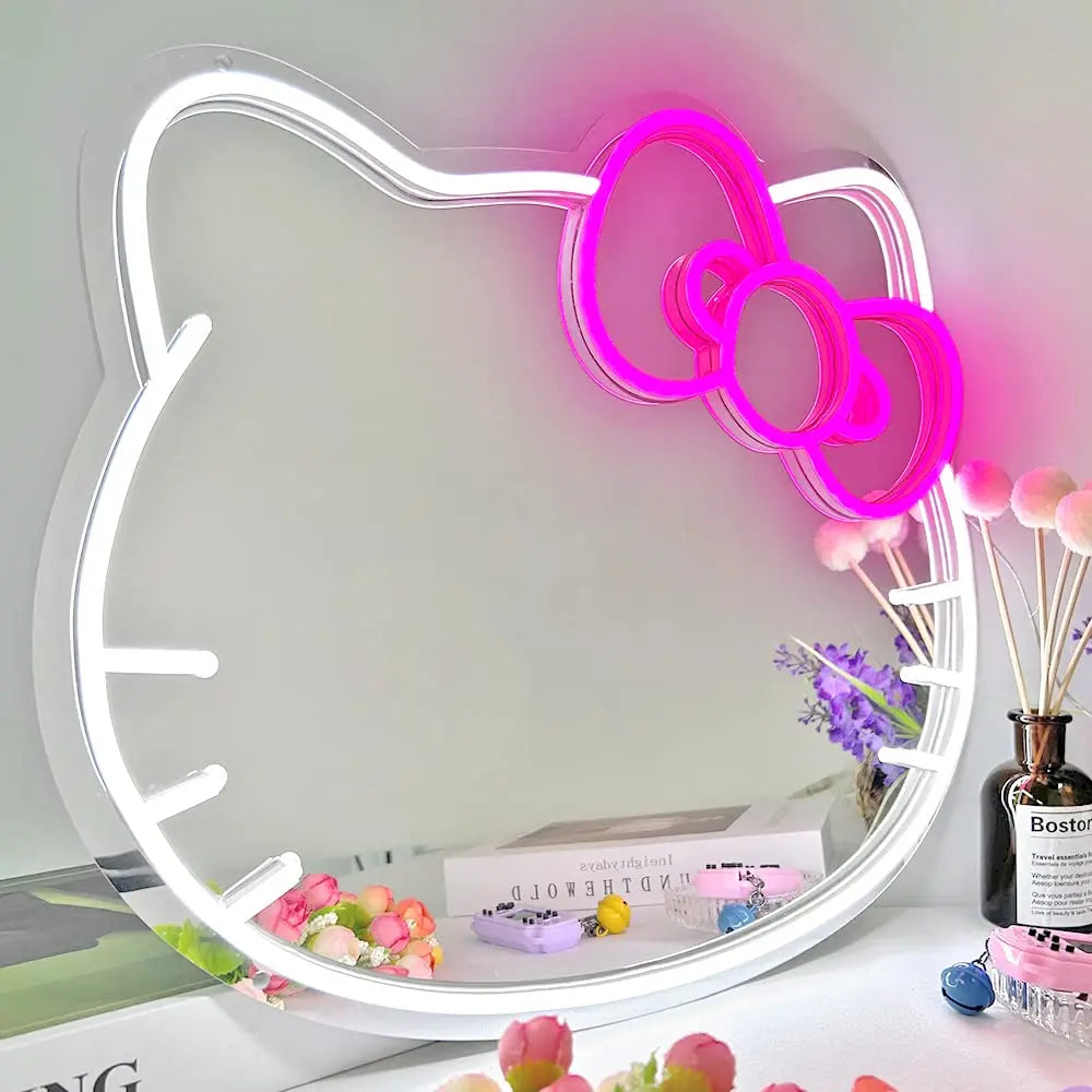 Hello Kitty Mirror Neon