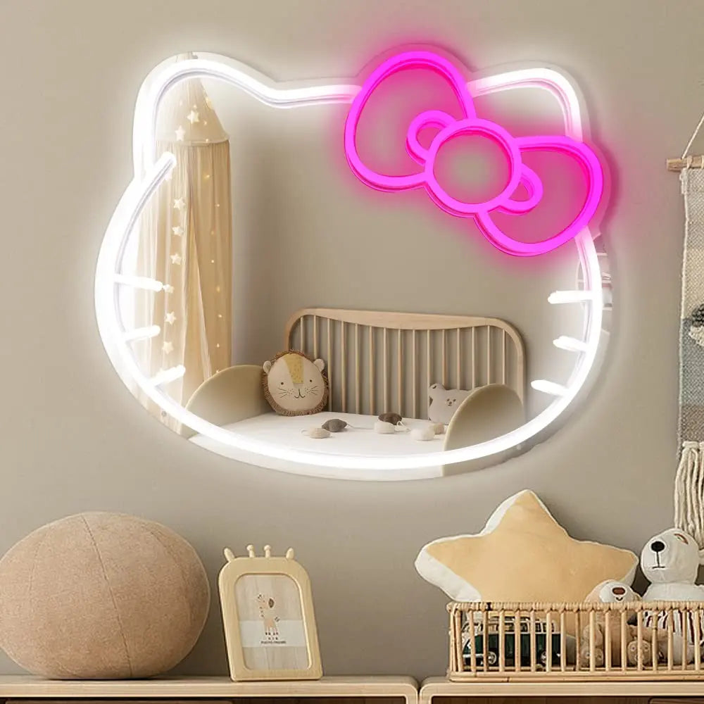 Hello Kitty Mirror Neon