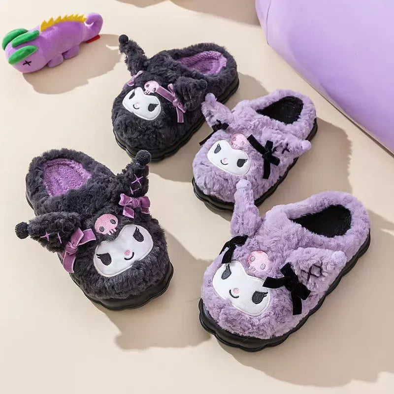 Kuromi Cotton Slippers