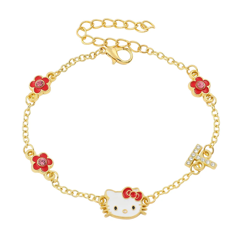 Hello Kitty Bracelet Golden Flower