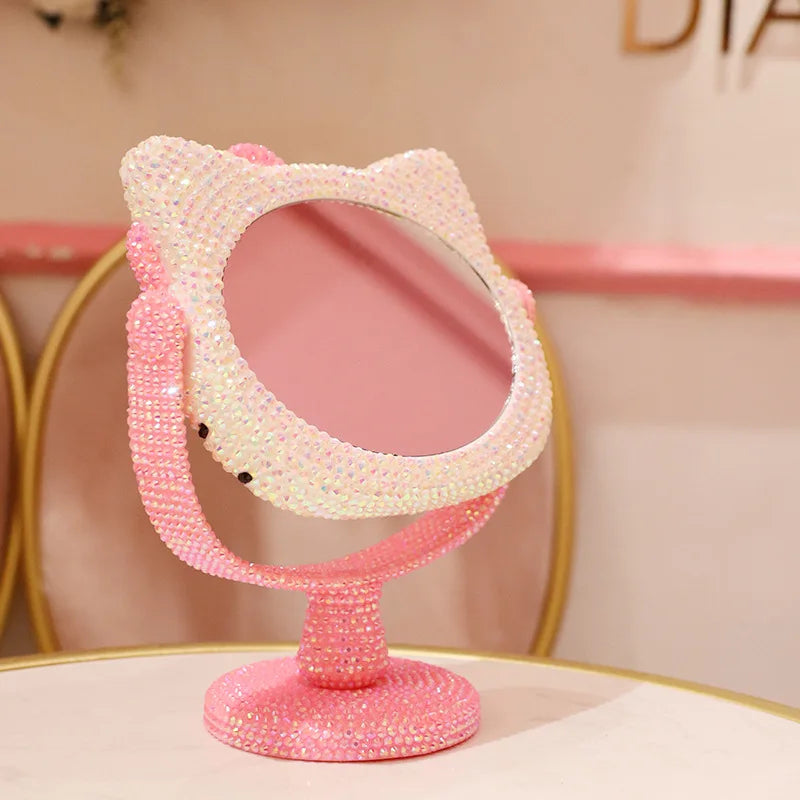 Hello Kitty Vanity Mirror Diamonds