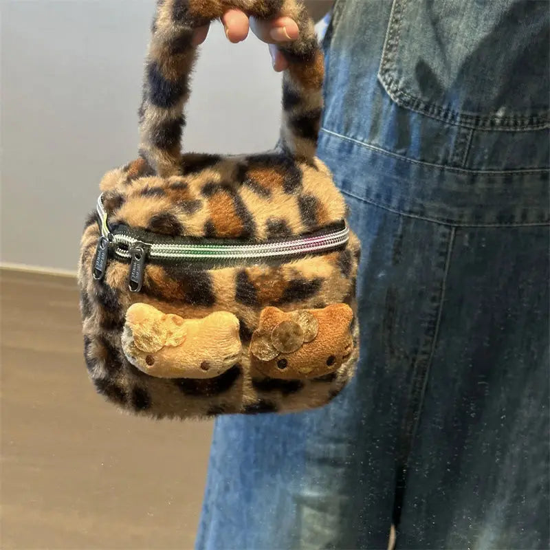 Hello Kitty Leopard Cosmetic Bag