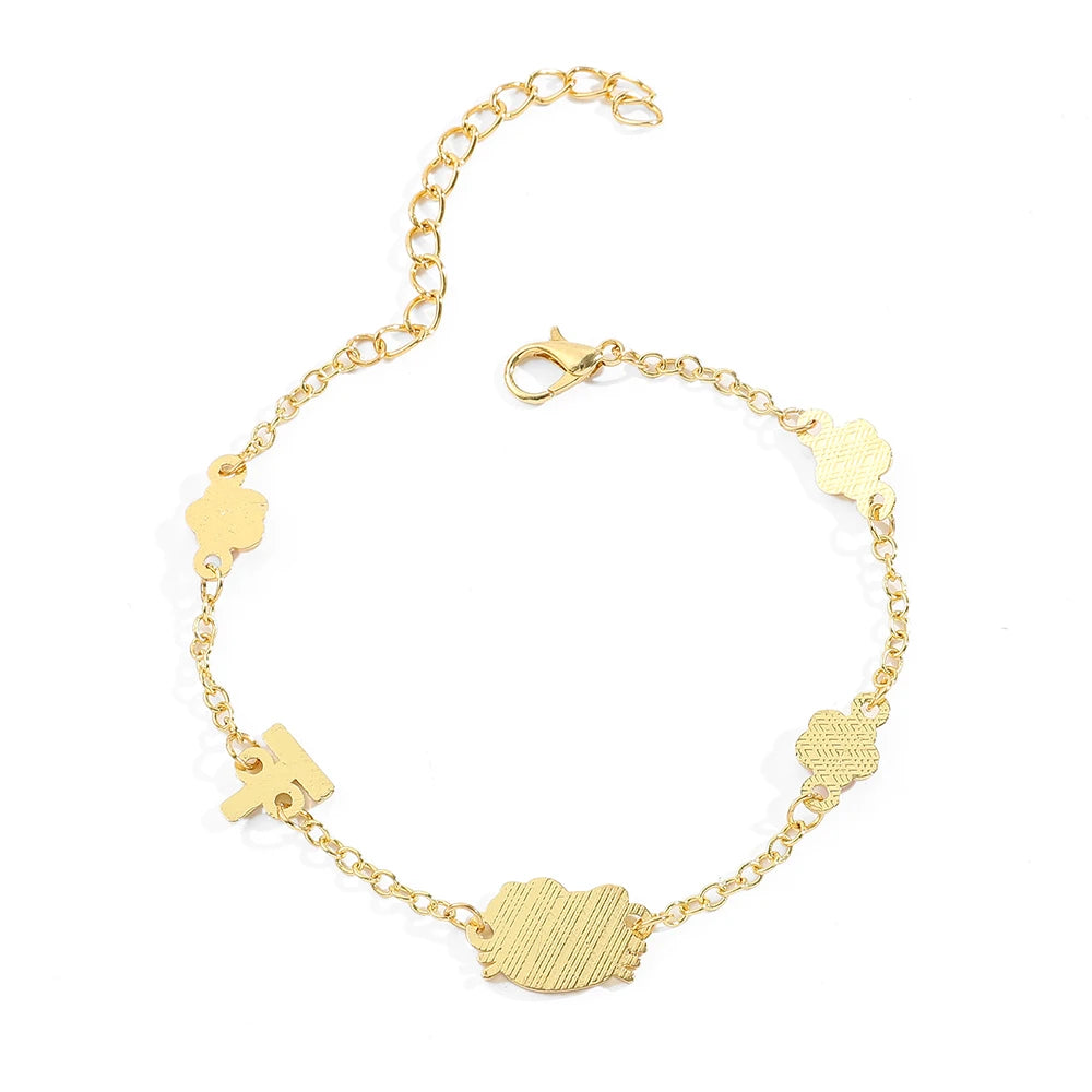 Hello Kitty Bracelet Golden Flower