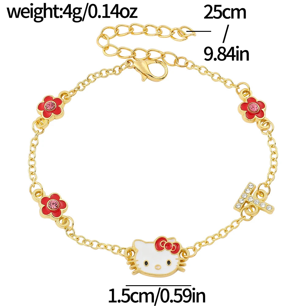 Hello Kitty Bracelet Golden Flower