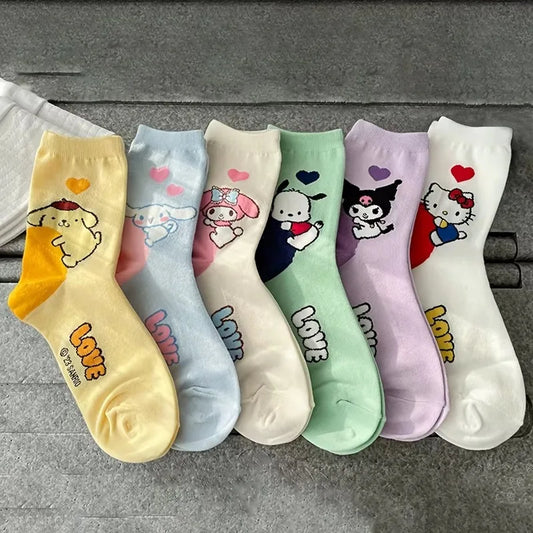 Hello Kitty 6 Pair Socks