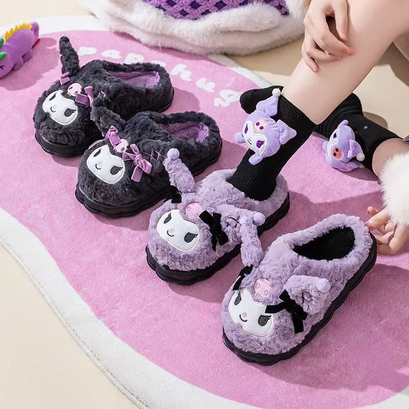 Kuromi Cotton Slippers